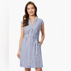 NWT Jones New York Tie Waist Kelly Shirt Dress size 4